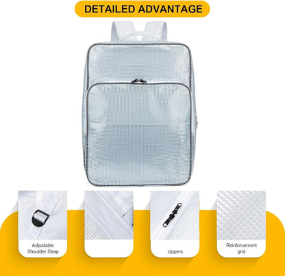  Sac à Outils En PVC étanche à La Poussière 45,7 Cm Pour Transport électrostatique Pour équipement Sensible Transparent