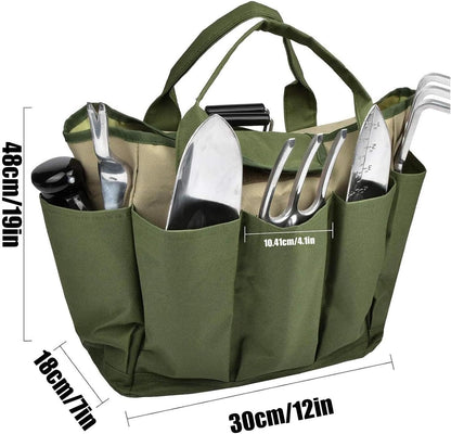 GENERIC Sac De Rangement Robuste, Organiseur D'outils De Jardinage, Utilitaire Avec Doublure Imperméable, Système De Poche, Sac De Transport Portable Avec Design Robuste, Entretien Extérieur Pour Truelles Et