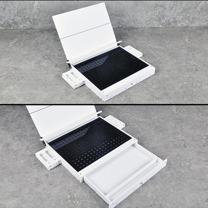 MagiDeal Établi Pour La Fabrication Maquettes, Boîte Construction Maquettes, Poste Travail Pour Pièces Précision, Organisateur D'outils, Blanc
