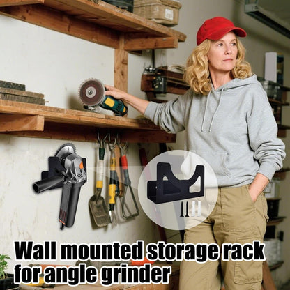 GENERIC Support Mural Pour Meuleuse, Support Pour Ponceuse électrique, Cadre Interactif En Fer Robuste, Design Sécurisé, Pour Atelier, Garage, Solution De Rangement Pour Perceuse électrique 13 X 8 X 5 Cm