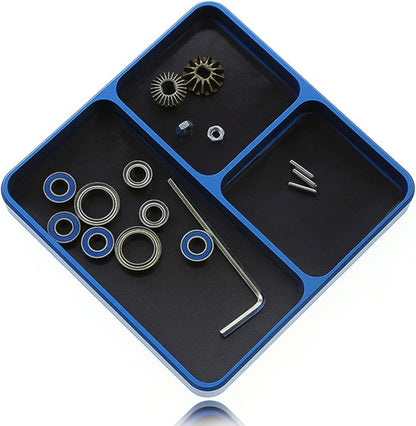  Plateau D'outils Magnétique En Alliage Alliage Aluminium Pour La Réparation Des Pièces Automobiles Et Une Organisation Matérielle Conception Portable Compacte Avec Une Boîte À Outils De