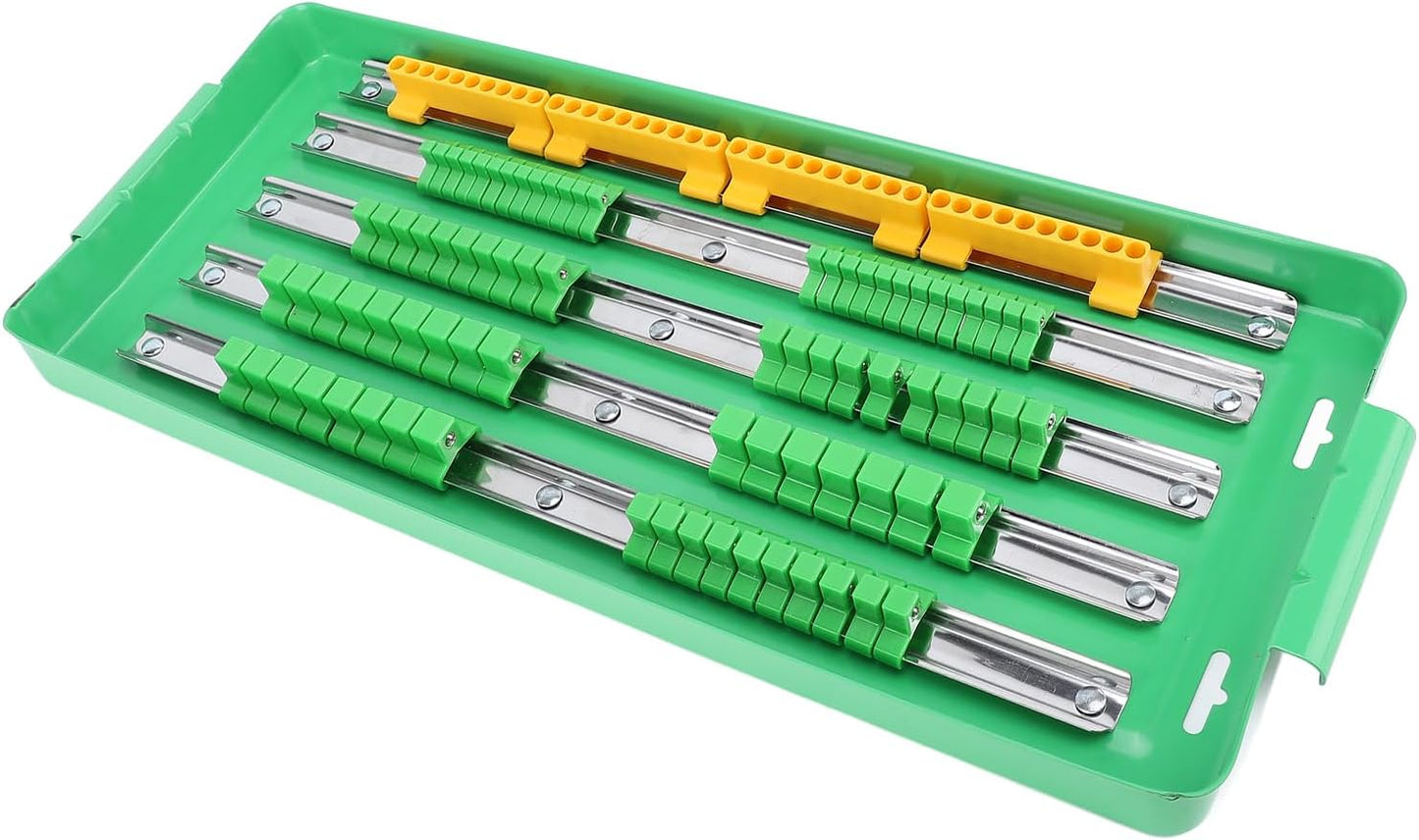  Pilipane Plateau D'organisateur à Douille Portable Rail Du Support De Support De Sobre En Aluminium Lourd Avec Système D'outil Sécurisé à Double Roulement Storage Pour Les Ingénieurs De