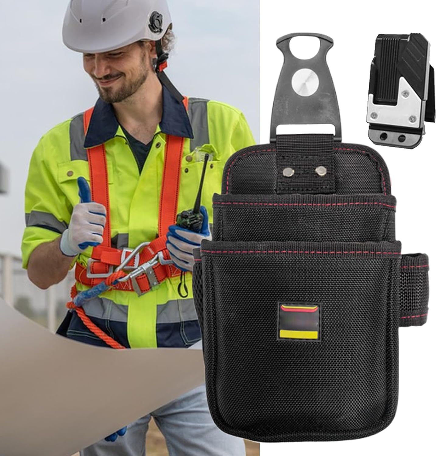  Pochette À Outils Électricien | Organisateur À Lâcher Rapide Sac Outillage,Porte-Outils Maison Bricolage Réparation Électrique Plomberie Maintenance Machinerie