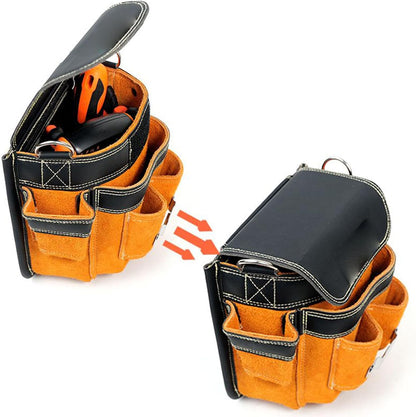  Générique Pochette De Ceinture À Outils | Banane Imperméable à Poches Multiples,avec Bretelle Amovible Et Ceinture Porte-Outil - Pour Les Travaux De Construction, D'Électricité, De Maintenance, De