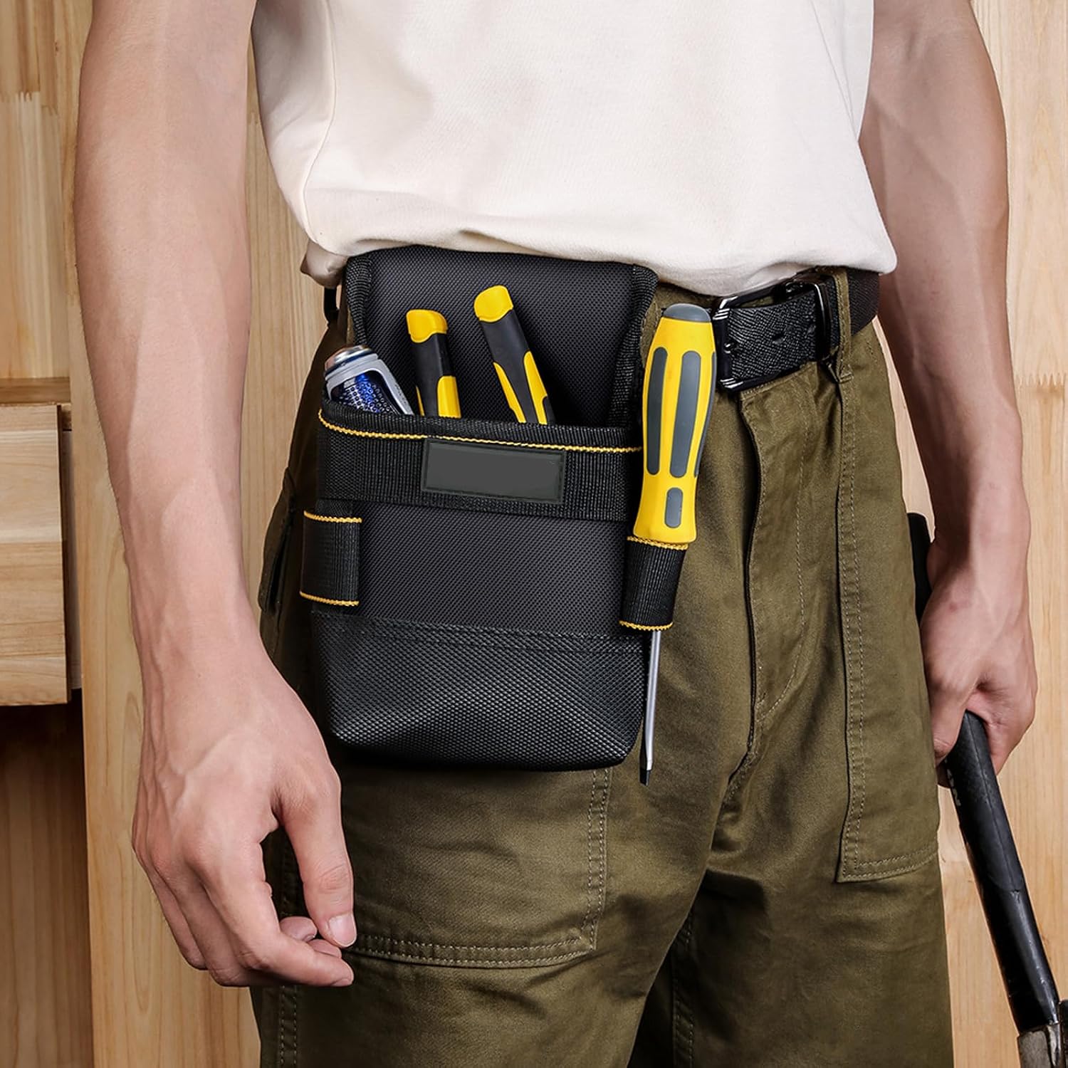  Porte-outils Polyvalent Robuste Avec Ceinture Amovible Et Aimants Puissants, Sac Multifonction, Sac D'utilisation, Rangement De Travail, Projets De Bricolage, Rangement, Atelier, Organisation