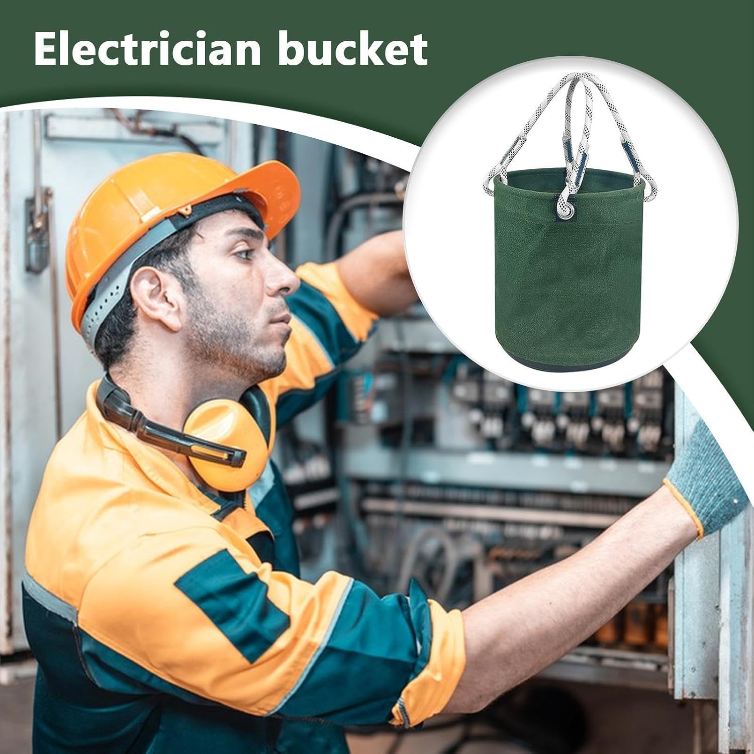  Organisateur Outillage Électrique Seau,Pochette De Rangement Organisation Outils - Transport Matériel Électrique Poste De Travail Léger Jardin Construction