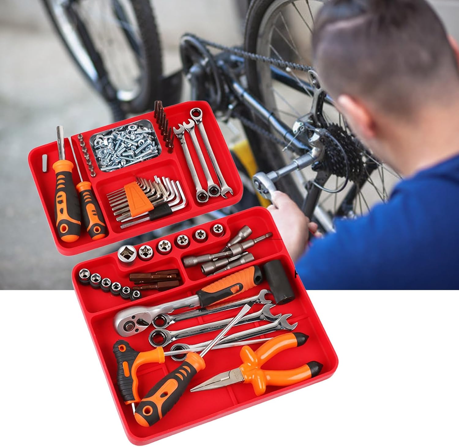 Plateau à Outils En Silicone Souple Pliable Et Facile à Nettoyer Pour Les Techniciens Gestion Efficace Des Outils Dans Les Réparations En Atelier