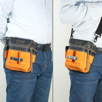  Générique Pochette De Ceinture À Outils | Banane Imperméable à Poches Multiples,avec Bretelle Amovible Et Ceinture Porte-Outil - Pour Les Travaux De Construction, D'Électricité, De Maintenance, De