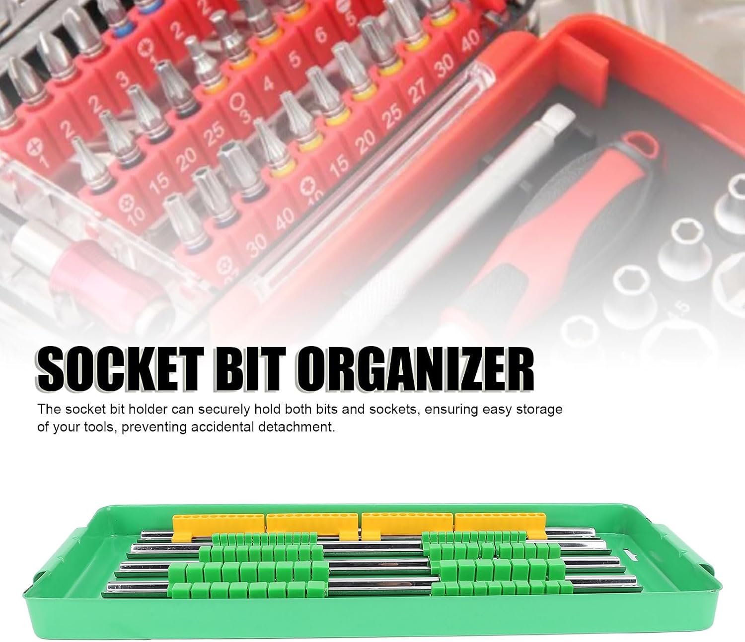  Pilipane Plateau D'organisateur à Douille Portable Rail Du Support De Support De Sobre En Aluminium Lourd Avec Système D'outil Sécurisé à Double Roulement Storage Pour Les Ingénieurs De