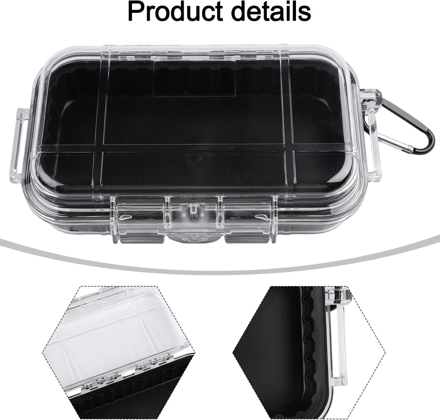  Boîte De Rangement à Outils Robuste Fabriquée En Matériau ABS Avec Blocage De La Lumière Et Rembourrage Personnalisable Pour Un Transport Sécurisé (noir)