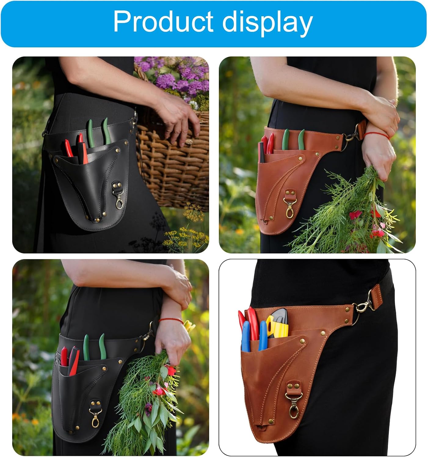  Pochettes à Outils Professionnelles Pour électricien, Sac à Outils En Cuir Renforcé, Porte-outils, Pochettes à Outils De Charpentier