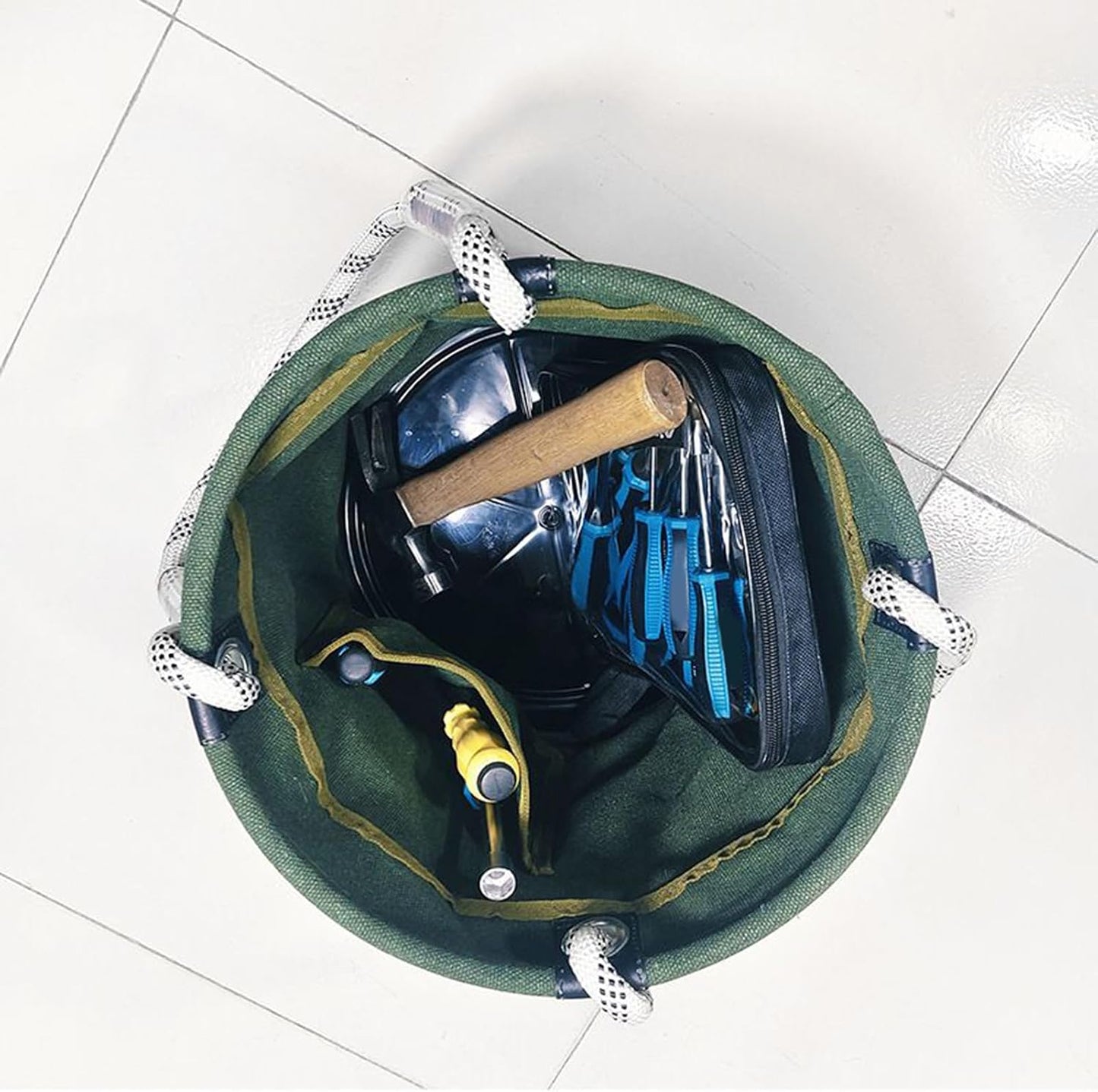 Seau À Outils Électrique - Seau En Toile Polyvalent Pour Organisation D'outils | Porte-Équipement Léger Et Robuste Pour Outils Électriques