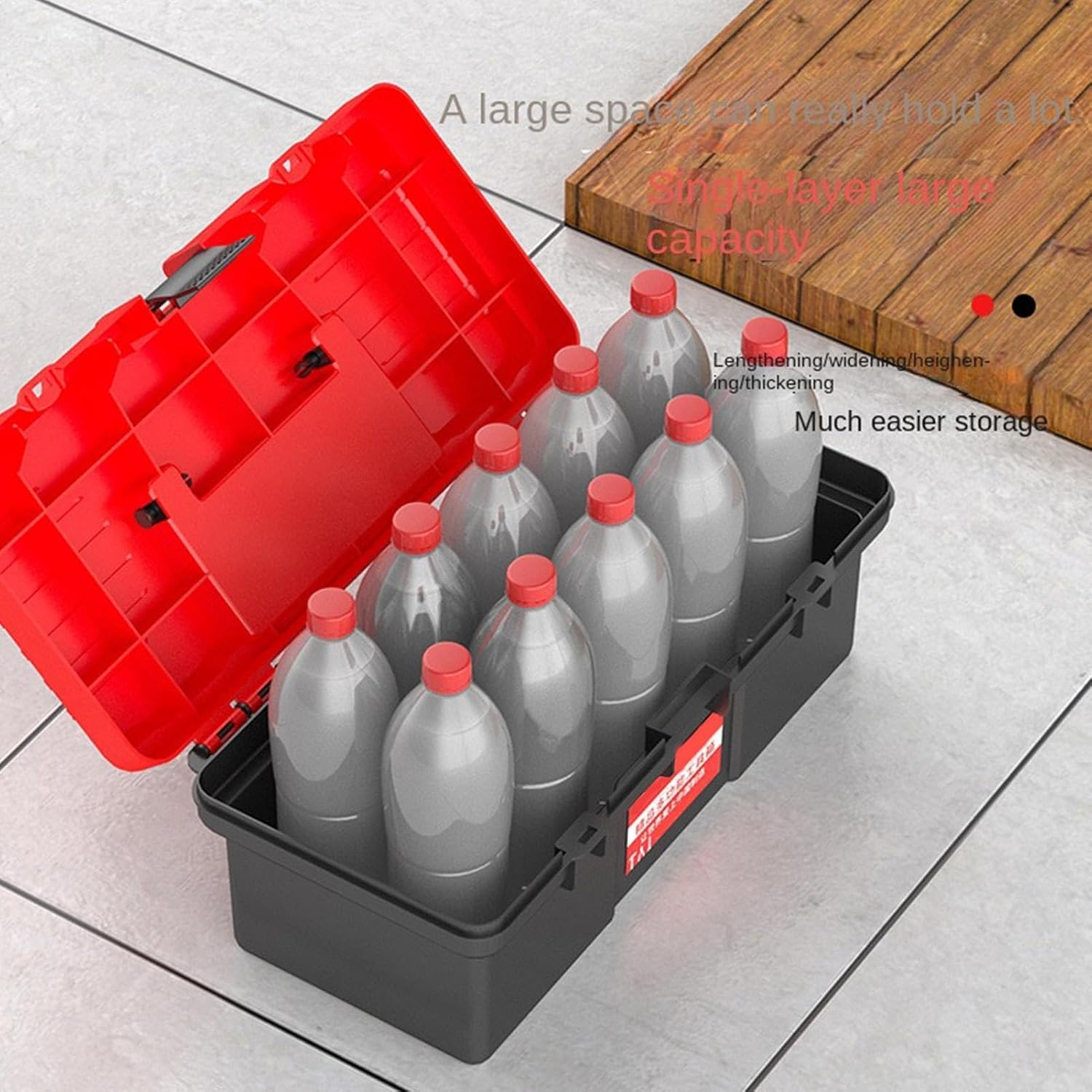 GENERIC Boîte à Outils Portable – Sac De Transport Compact, Organiseurs à Entrée Rapide Pour Le Matériel, Coffre Robuste Avec Poignée Ergonomique, Matériel D'entretien, Caisse Utilitaire Pour Ateliers Et