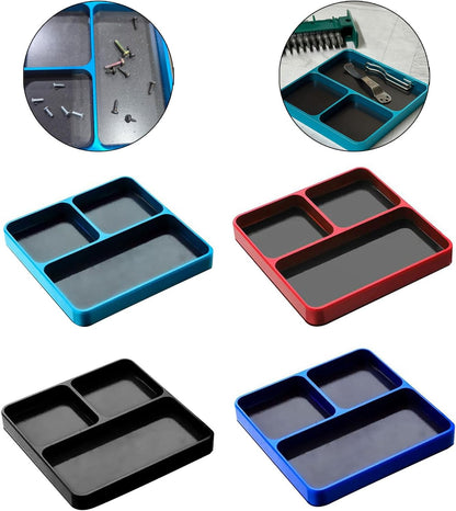  Plateau D'outils Magnétique En Alliage Alliage Aluminium Pour La Réparation Des Pièces Automobiles Et Une Organisation Matérielle Conception Portable Compacte Avec Une Boîte À Outils De