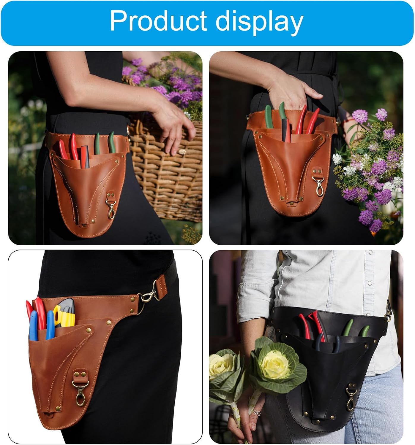  Pochettes à Outils Professionnelles Pour électricien, Sac à Outils En Cuir Renforcé, Porte-outils, Pochettes à Outils De Charpentier