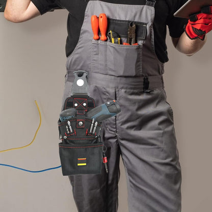  Poche à Outils Pour Ceinture - Sac Porte-Outils Ceinture Aimanté - Organisateur Résistant Aux Rayures Pour Électricien Sur Chantier BTP Et Atelier