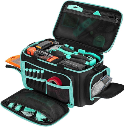 GENERIC Sac Fourre-tout à Outils, En Tissu Oxford, Grande Capacité, Sac De Rangement Robuste Pour électricien, Charpentier, Jardin, Dortoir, Collège, Construction, Camping, 26 X 10 Cm