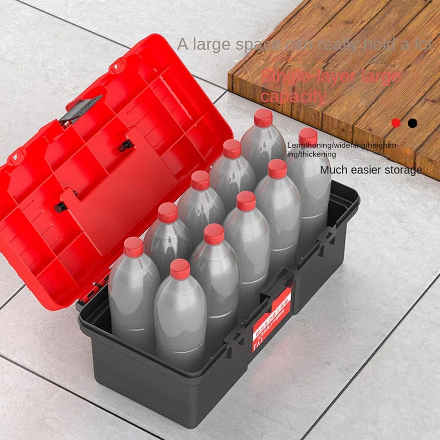  Boîte à Outils Manuelle - Portable Compacte À Accès Facile Avec Poignée Robuste,Rangement D'Outils Pour Entretien Et Bricolage Domestique | Pour Voiture Maison Bureau Atelier Garage Voyages