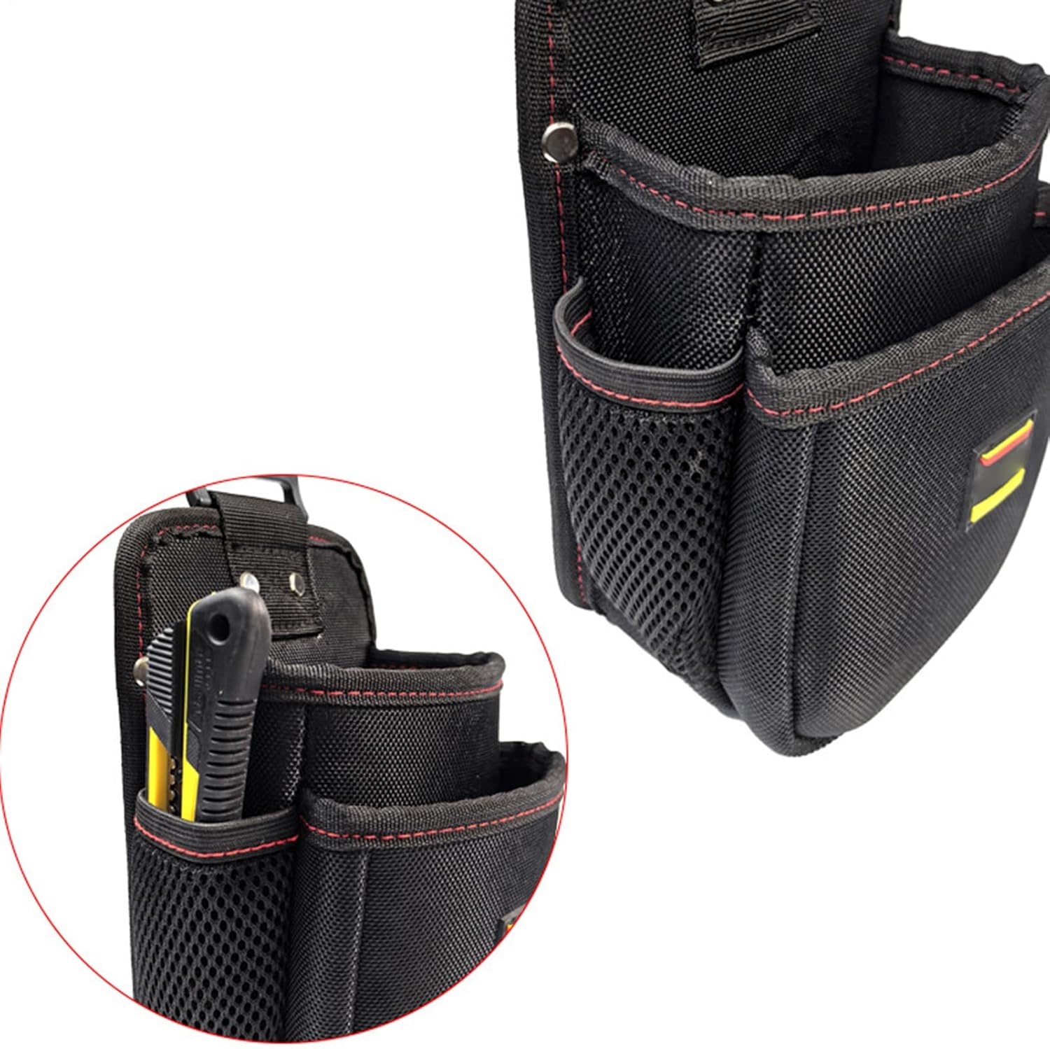 GENERIC Petite Pochette à Outils – Rangement à Dégagement Rapide Pour Outils D'électricien – Porte-outils Pour Pinces, Marteaux, Réparations électriques, Plomberie, Entretien, Travail Du Bois, Construction