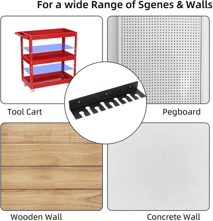  Organisateurs De Porte-clés, Support De Rangement Pour Clés - Organisateur D'outils De Tournevis Mural - Organisateur D'outils De Tournevis Robuste, Support De Pinces à Barre Pour établi à La Maison