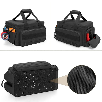 Genérico Tool Bag Organizer, Power Tool Bag, Wide Mouth Tool Bags, Portable 36,6 X 21,6 X 20,6 Cm, 14,41 X 8,5 X 8,11 Pour La Maison, L'atelier Et D'autres Emplois Site Use, Noir, 1 Pièce