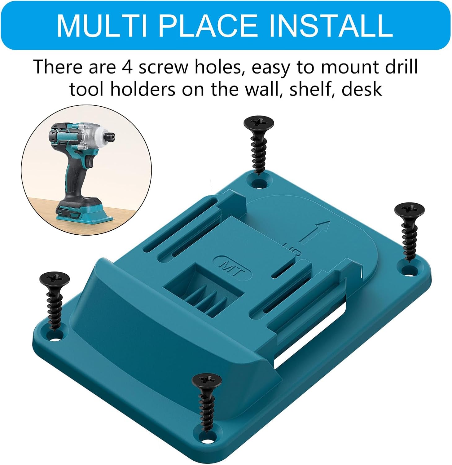  Lot De 5 Porte-outils Muraux En ABS Pour Appareils Sans Fil 18 V, Systèmes D'installation Rapide, Rangement Sécurisé Avec Design Antidérapant, Supports Muraux