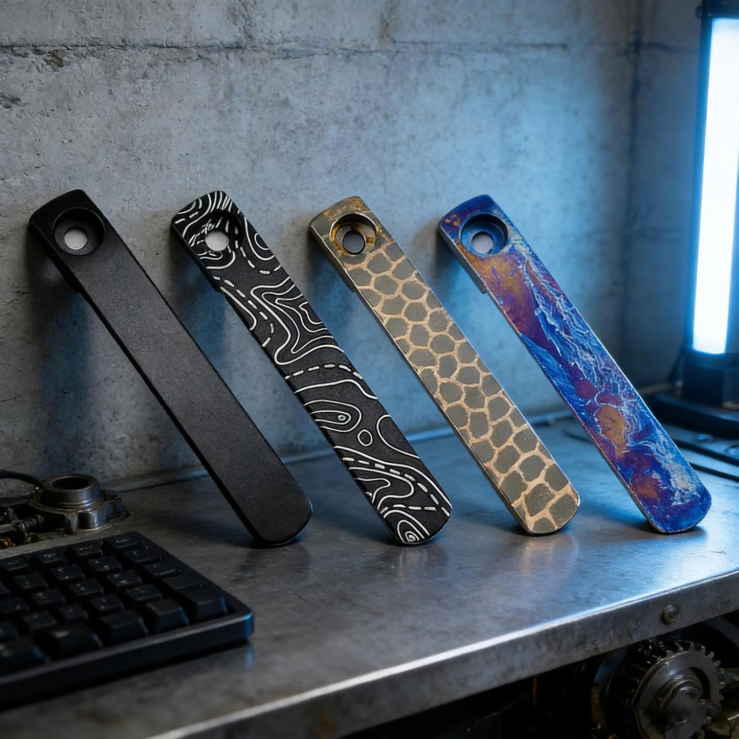  Pince Arrière En Alliage Métallique Légère Pour Un Transport Facile Avec Clip De Poche En Option Couleur