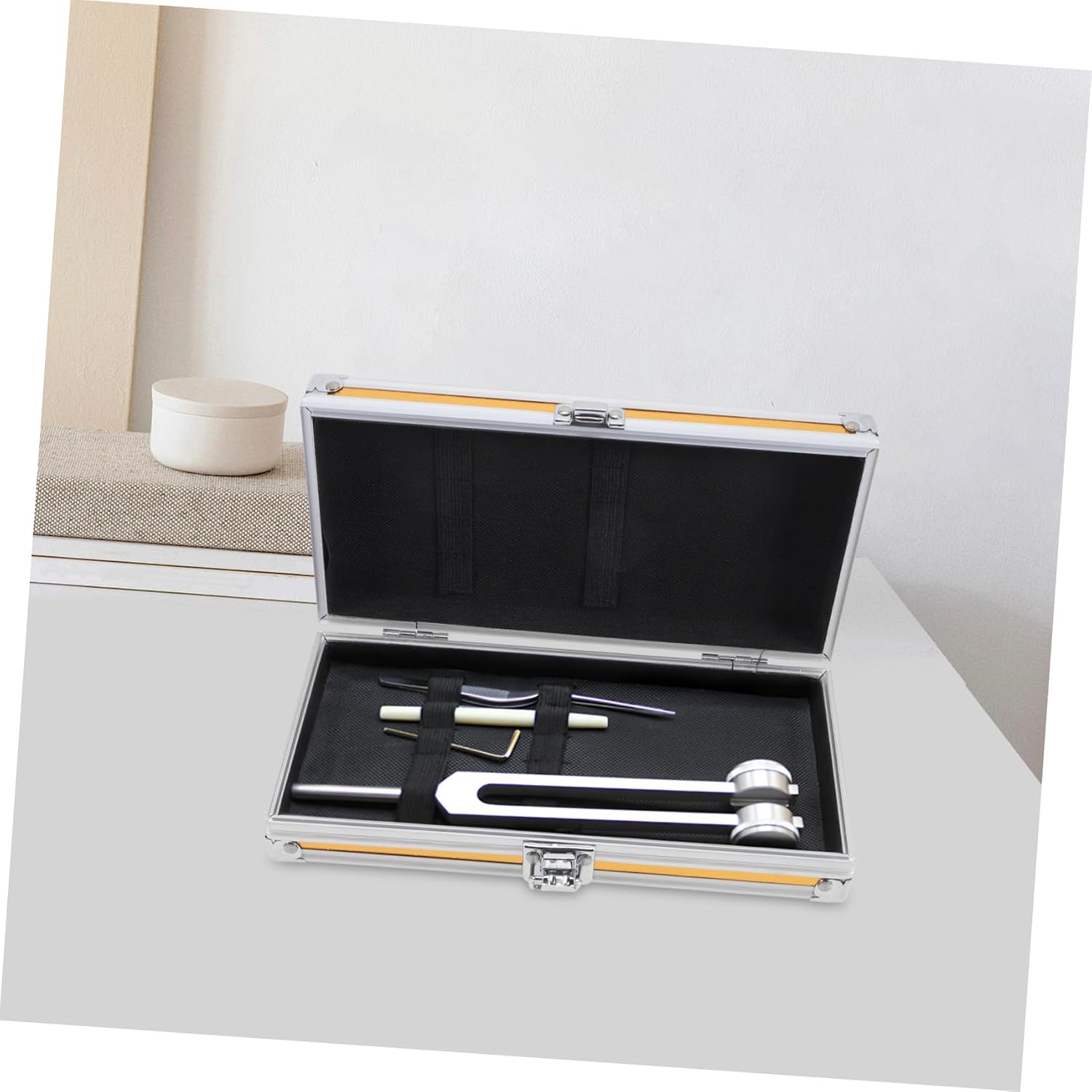  Healeved Boîte De Rangement Pour Kit Écouteurs Étui De Rangement Pour Outils Écouteurs Boîte Alliage Aluminium