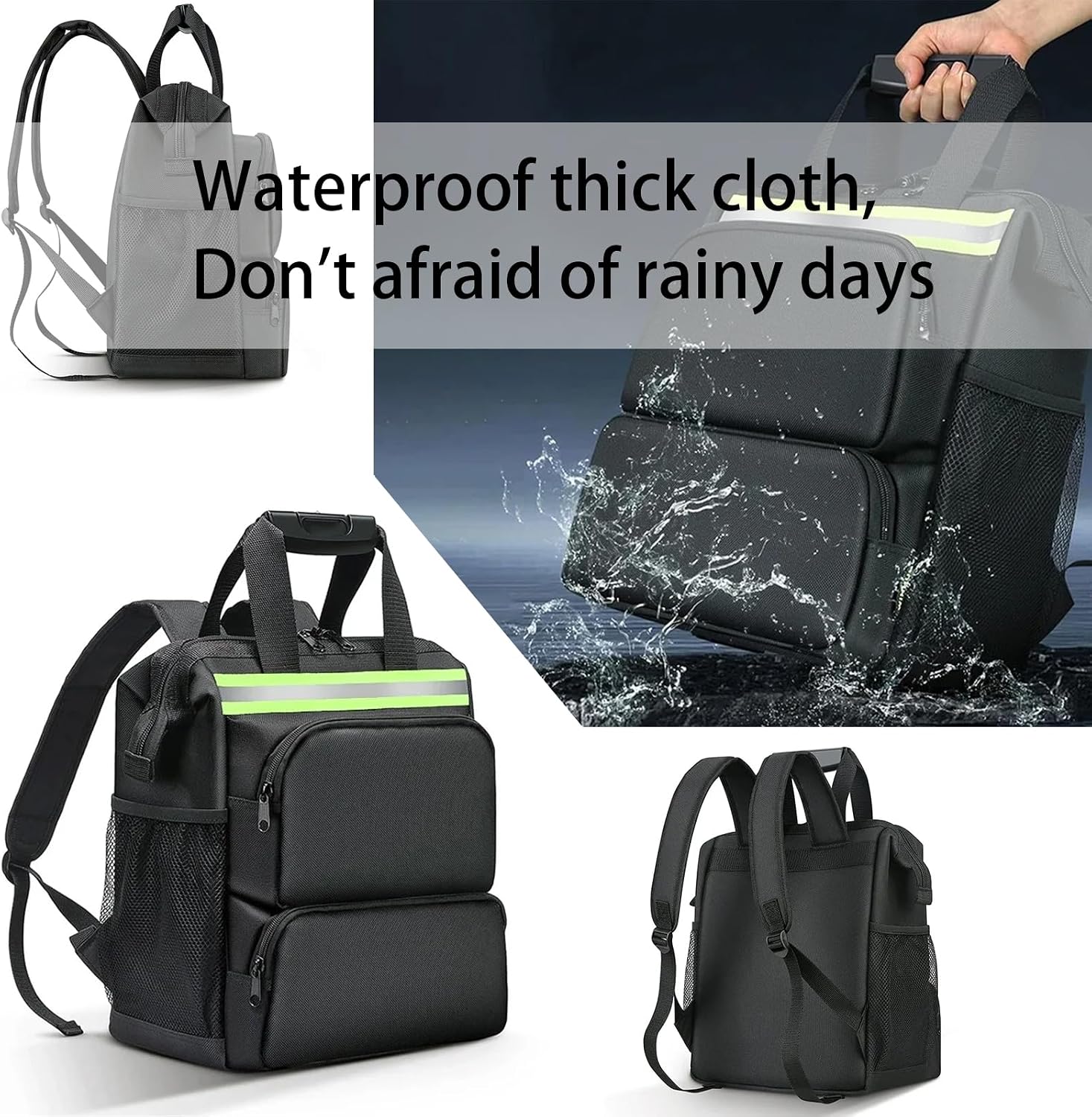  Sac à Dos Multifonction En Tissu Oxford Pour Outils D'électricien - Grande Capacité - Pour Réparation Et Entretien D'appareils électroménagers - Sac à Outils étanche