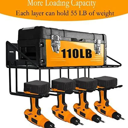  Generisch Porte-outils | Rangement En Métal Pour Garage, Maison, Abri De Jardin, Rangement Pour Perceuses