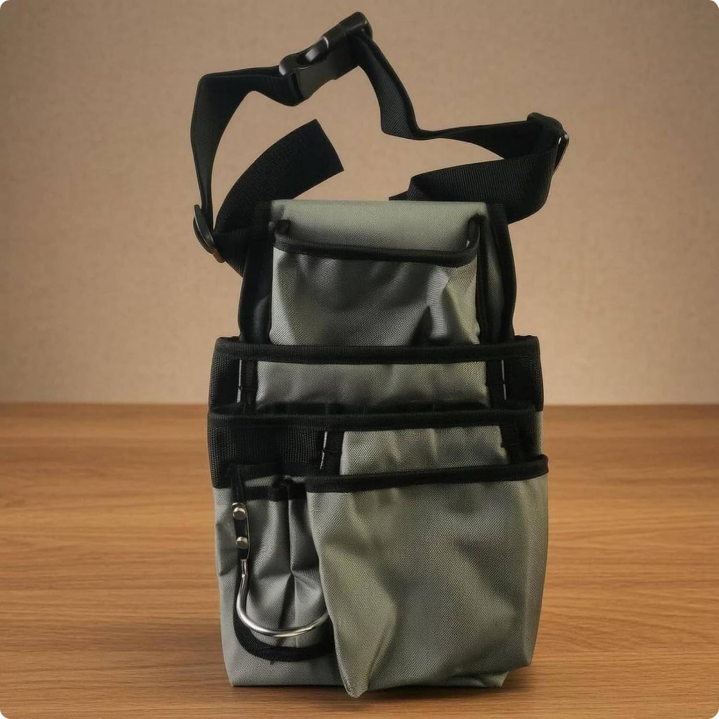  Porte-Outils Industriel Sac à Outils Ouvert Sac à Bandoulière Compartiments Multiples Toile Robuste Pratique Pour Technicien Usage Atelier