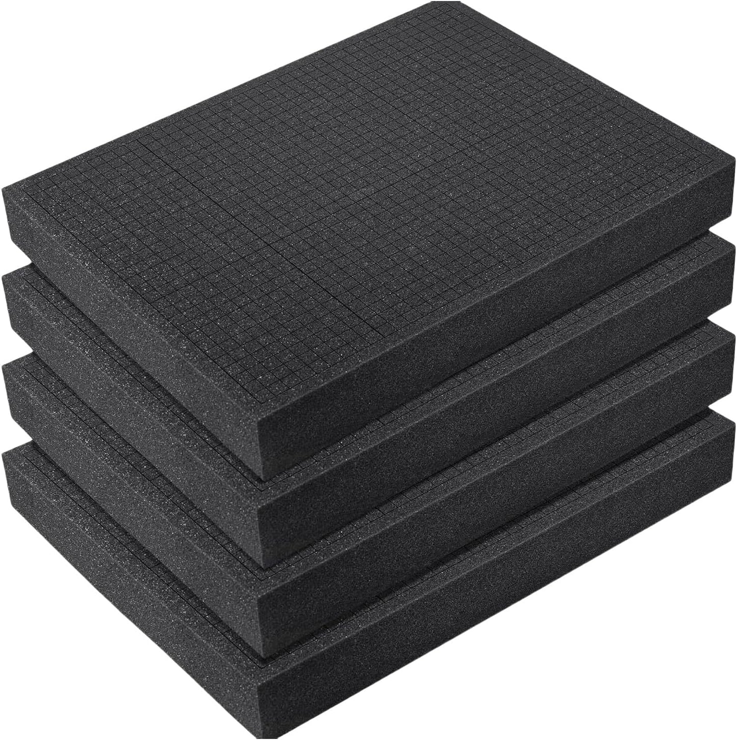  Lot De 4 Inserts En Mousse Pour Boîte à Outils Absorbant Les Chocs - Insert De Coupe Pour Mallette De Vol Rigide, Organiseurs à Outils, Boîte à Outils