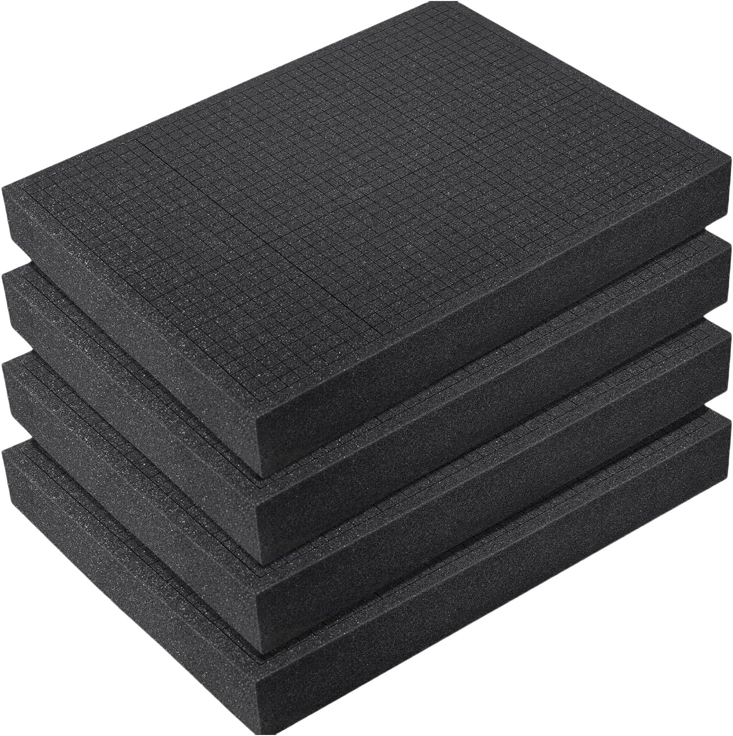  Lot De 4 Inserts En Mousse Pour Boîte à Outils Absorbant Les Chocs - Insert De Coupe Pour Mallette De Vol Rigide, Organiseurs à Outils, Boîte à Outils