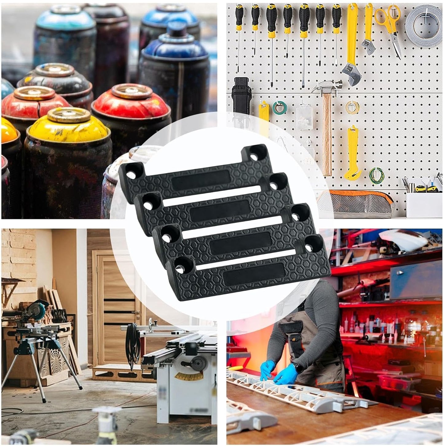  Porte-outils, Support à Ruban à Mesurer, Support D'outils Pour Outil électrique, Support D'outils Pour établi De Travail, Cintre à Outils Pour Mètre Ruban, Rangement D'outils Pour Garage, Porte-outils