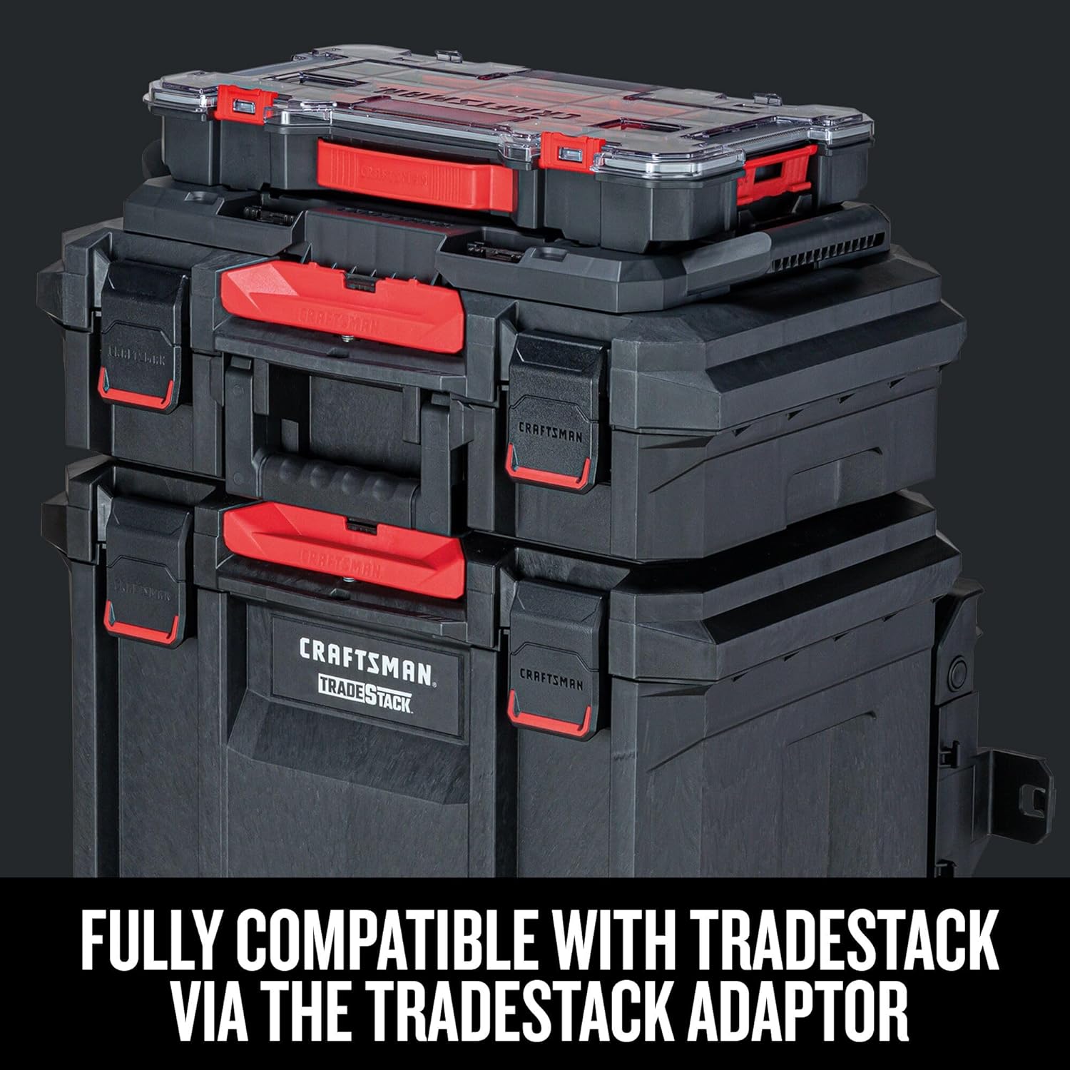  Craftsman Versastack CMST17828 Organiseur En Plastique Pour Petites Pièces 20 Compartiments, Rangement