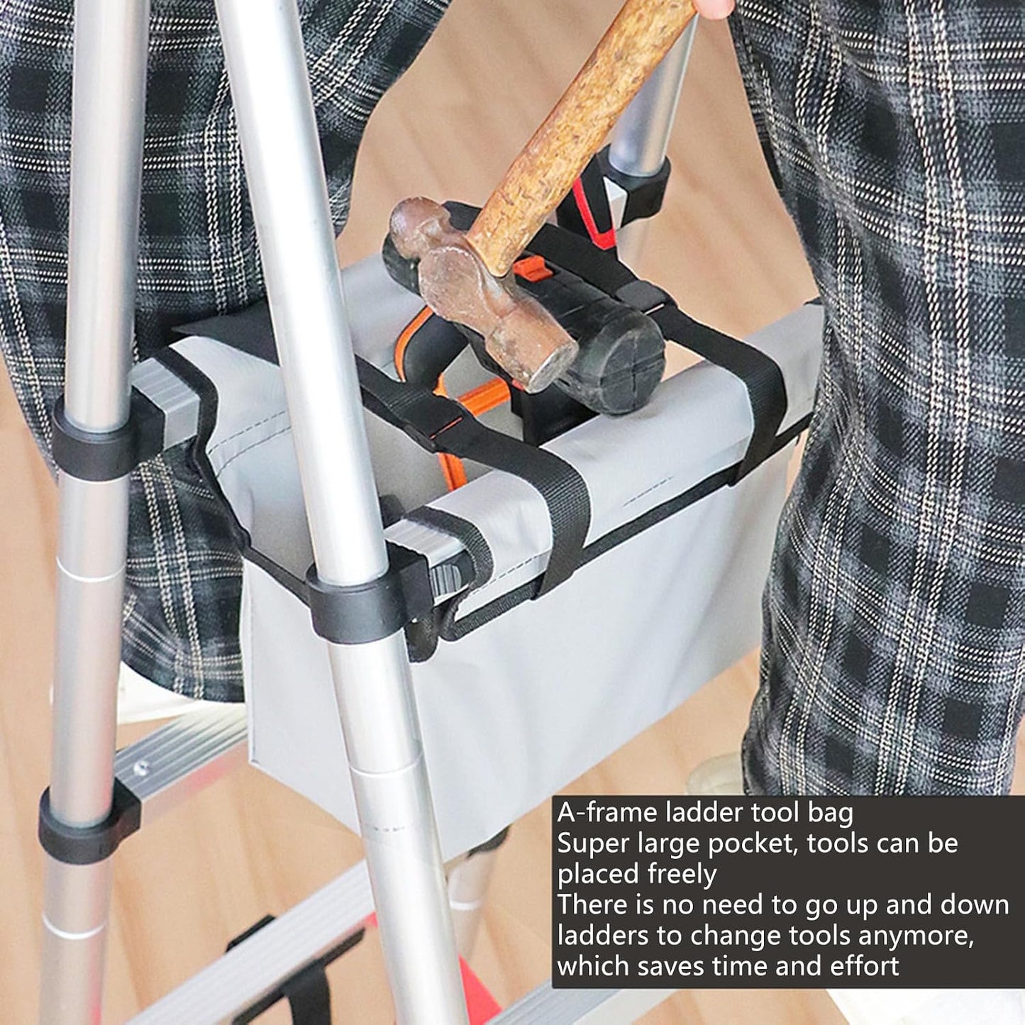  Organiseur à Outils Professionnel En Tissu Résistant à La Déchirure, Sac De Rangement Ergonomique à Accès Rapide, Accessoires D'atelier Portables