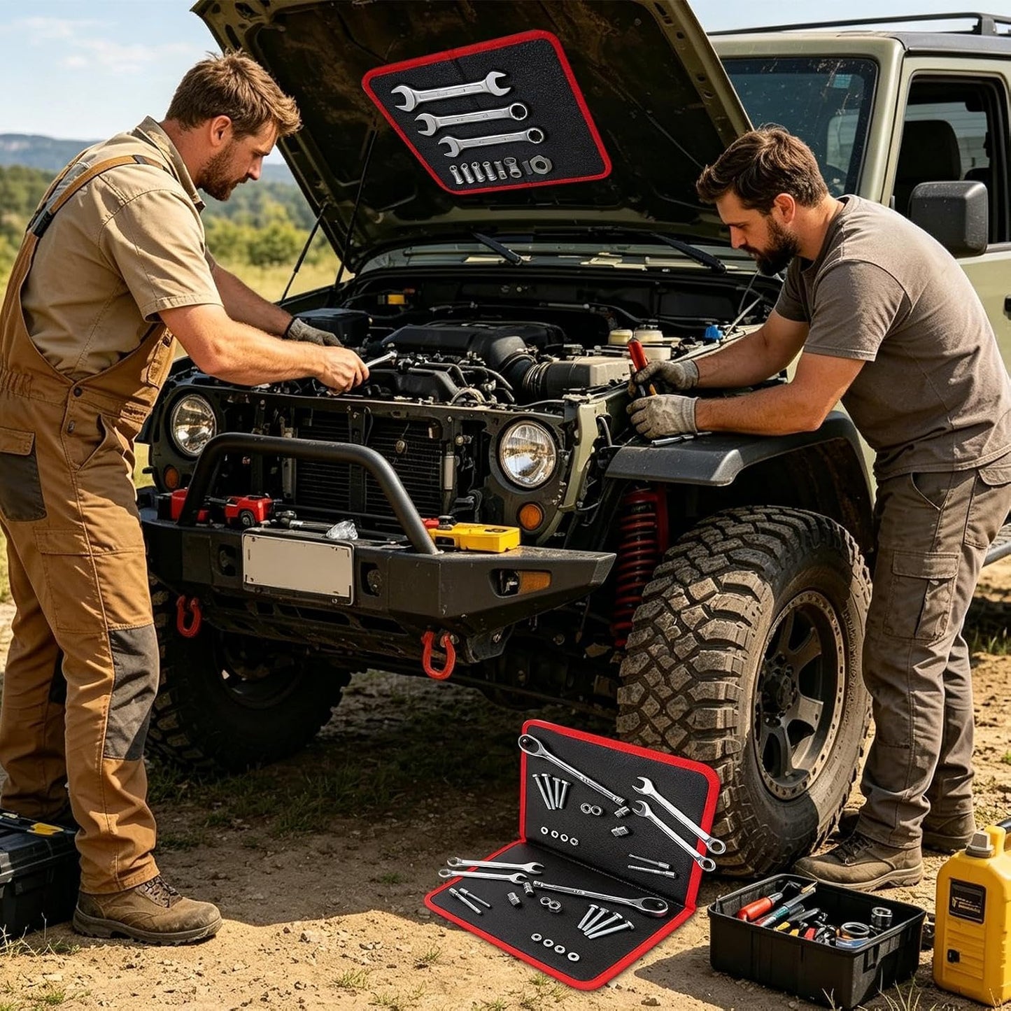  Tapis à Outils Magnétique – Organisateur De Pièces Pliables Et Antidérapantes Pour Réparation électronique D'atelier | Silicone Flexible Avec Surfaces Magnétiques, Clé à Boulon Pour Le Rangement, Le