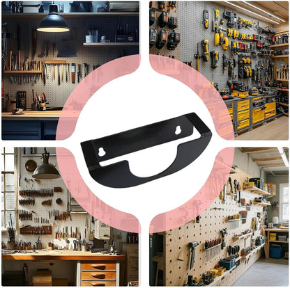  Générique Organisateur D'Outils Électroportatifs,Support Mural Métallique Pour Outils - Système De Rangement Garage Multifonction Gain De Place Pour Atelier, Jardin Et Bricolage
