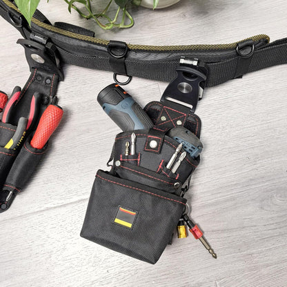  Poche à Outils Pour Ceinture - Sac Porte-Outils Ceinture Aimanté - Organisateur Résistant Aux Rayures Pour Électricien Sur Chantier BTP Et Atelier