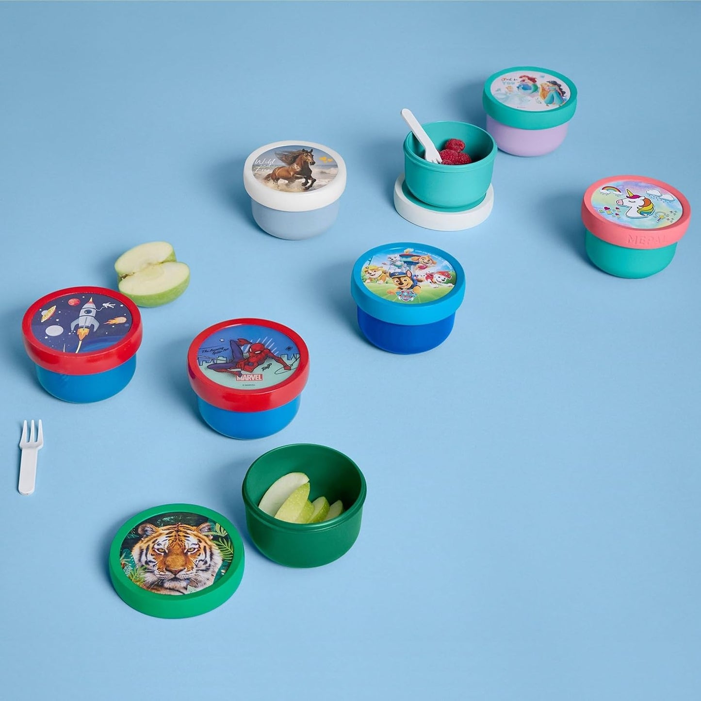  Mepal - Fruitbox Campus - Boîte à Gouter Pour Enfants - Lavable Au Lave-vaisselle Et Convient Au Micro-ondes - Sans BPA - 300 Ml - Barbie