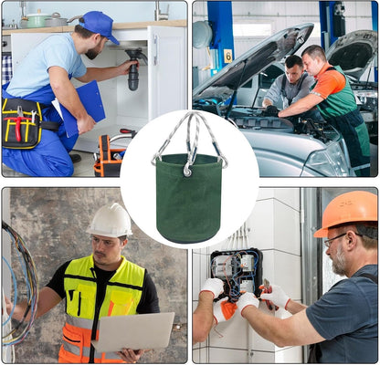 GENERIC Sac Seau à Outils | Sac De Rangement En Toile Tout Usage | Sac De Rangement Léger Pour équipement électrique Et Station De Travail Pour La Construction De Jardin