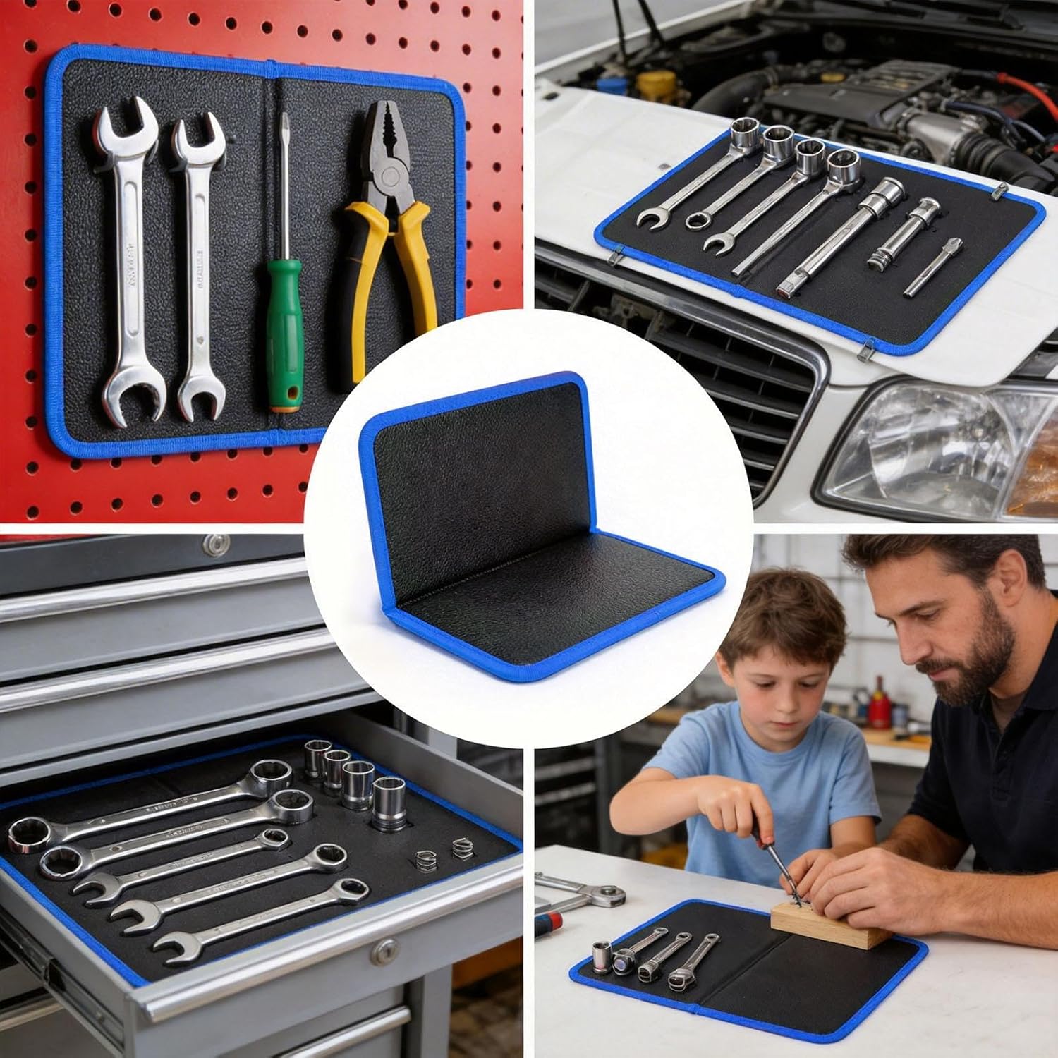 Tapis Magnétique Pour Pièces D'outils | Organiseur De Pièces Antidérapant, Tapis Magnétique Pour Réparation Automobile, Garage, Maison, Voiture, Travaux électroniques, Clés, Tournevis, Boulons