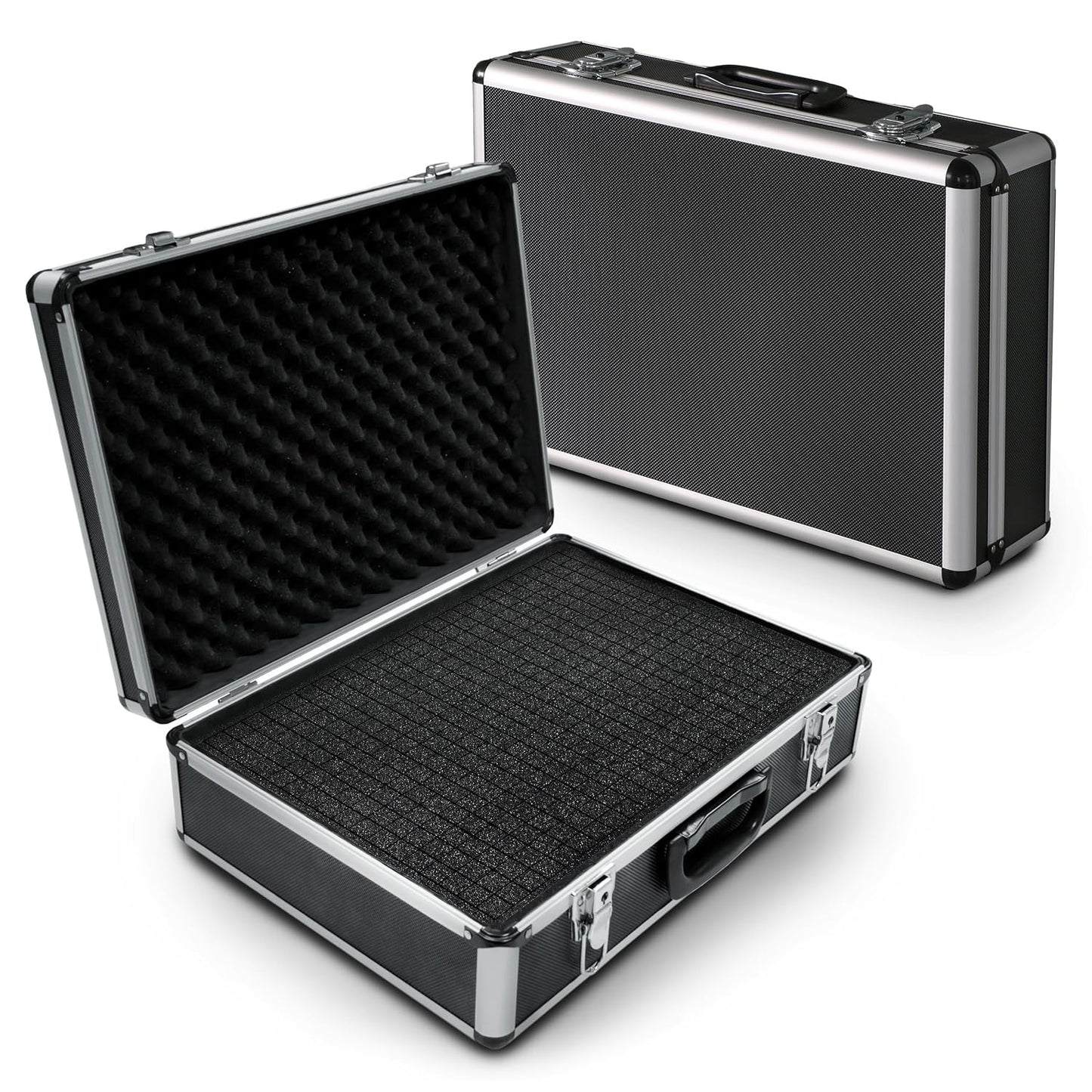  Peak Tech P 7310 - Mallette Universelle Pour Instruments De Mesure, Robuste En Aluminium, Compartiment à Outils, Rembourrage En Mousse, Verrouillable, Anti-Poussière, XL - 460 X 330 X 150 Mm