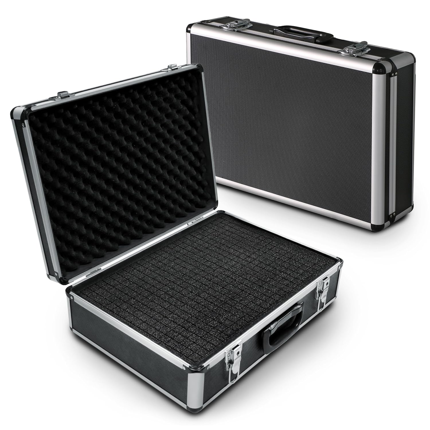  Peak Tech P 7310 - Mallette Universelle Pour Instruments De Mesure, Robuste En Aluminium, Compartiment à Outils, Rembourrage En Mousse, Verrouillable, Anti-Poussière, XL - 460 X 330 X 150 Mm
